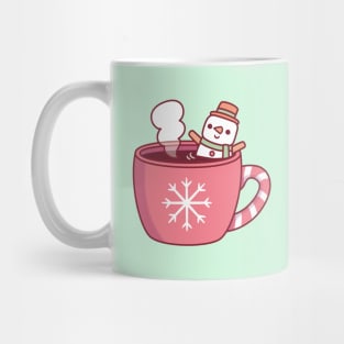 Cute Christmas Coffee Drink Snowman Marshmallow Mug